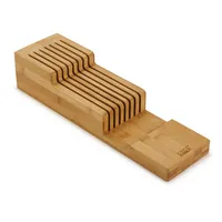 Joseph Joseph Drawerstore 2-Tier Bamboo Knife Organizer 15.8x3.3x4.5"