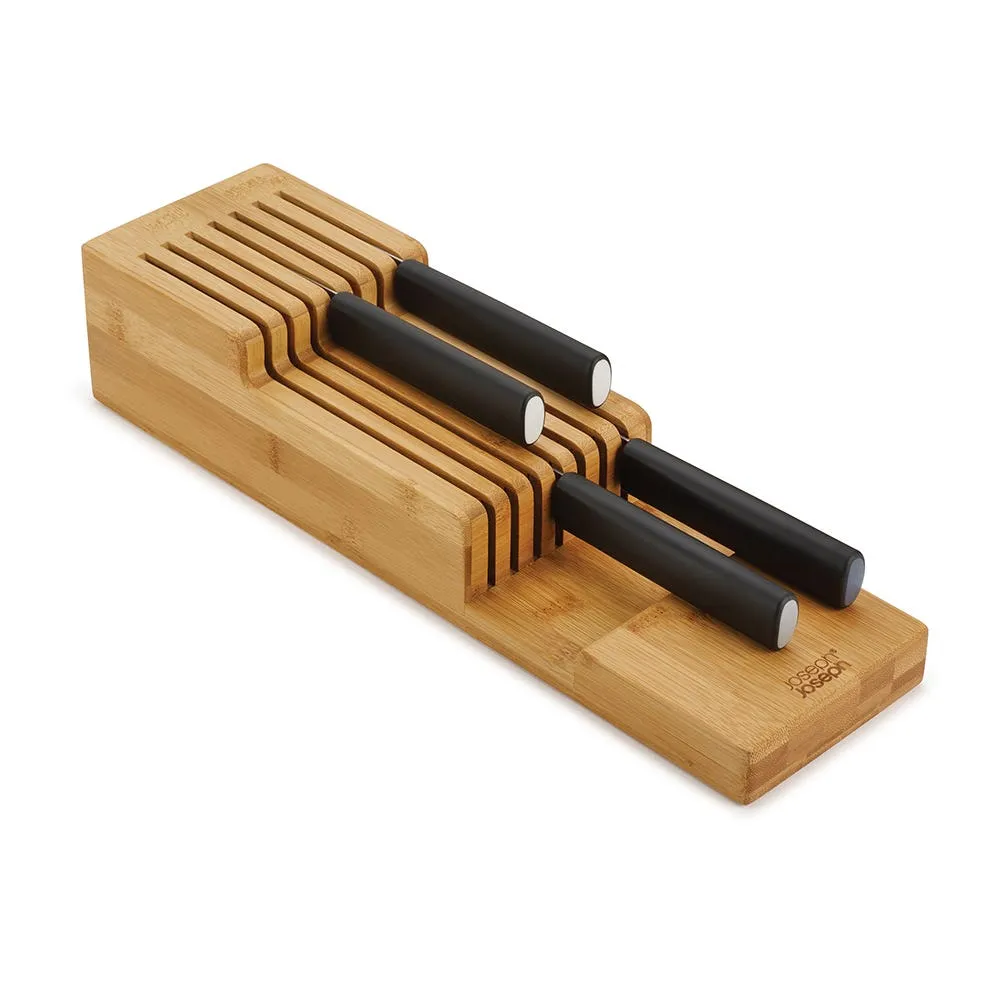 Joseph Joseph Drawerstore 2-Tier Bamboo Knife Organizer 15.8x3.3x4.5"