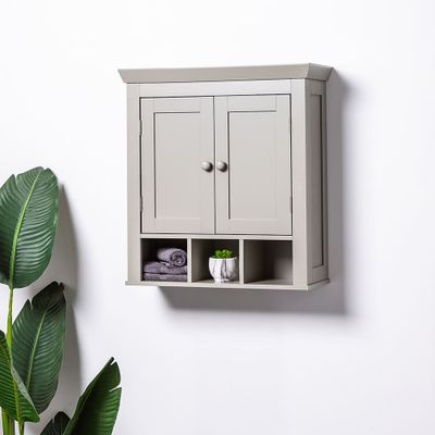 KSP Tivoli Wood Wall Cabinet (Grey)