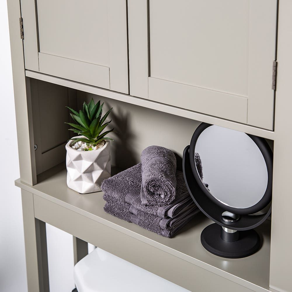 KSP Tivoli Wood Over The Toilet Cabinet (Grey)