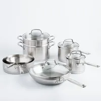 KitchenAid 3-Ply Cookware Combo - Set of 11 (Stainless Steel)