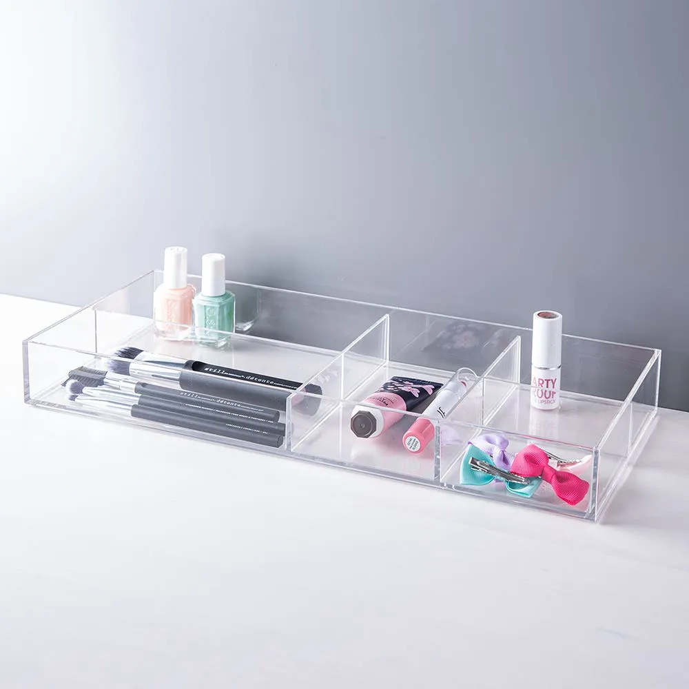 iDesign Clarity '5-Section' Cosmetic & Vanity Organizer (Clear)