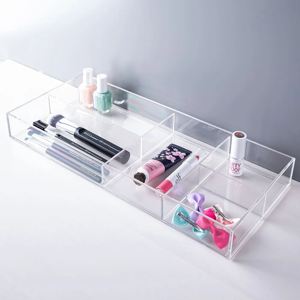 iDesign Clarity '5-Section' Cosmetic & Vanity Organizer (Clear)