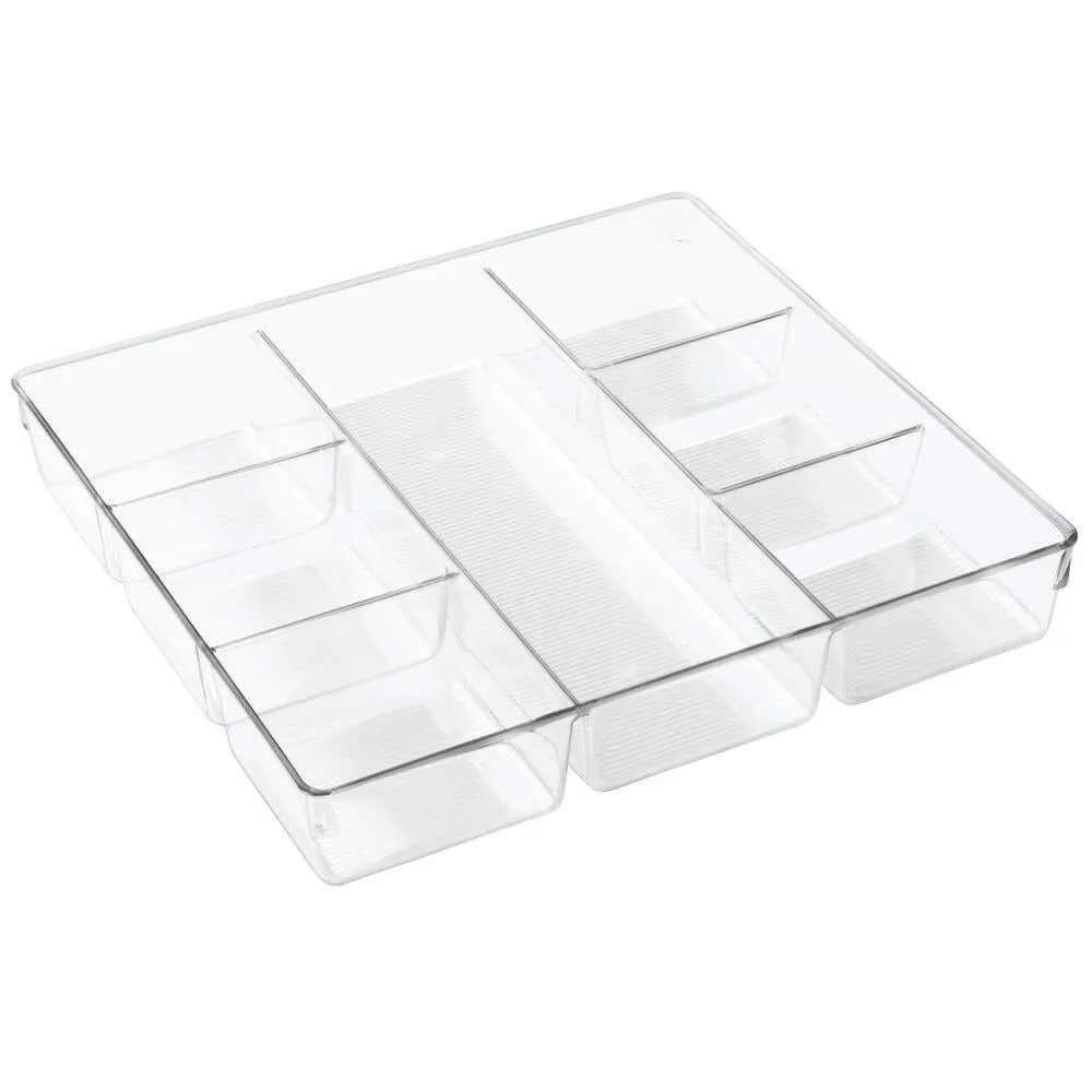 iDesign Linus 2 in. H x 12 in. W x 12 in. D Plastic Drawer Organizer