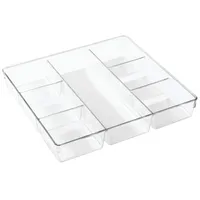 iDesign Linus Drawer Organizer Bin Divided (7-Section) 13x13.5"