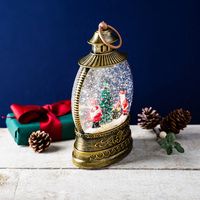 KSP Christmas Wonder 'Santa with Tree' LED Snowglobe (Antique Gold)