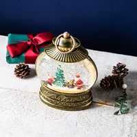 KSP Christmas Wonder 'Santa with Tree' LED Snowglobe (Antique Gold)