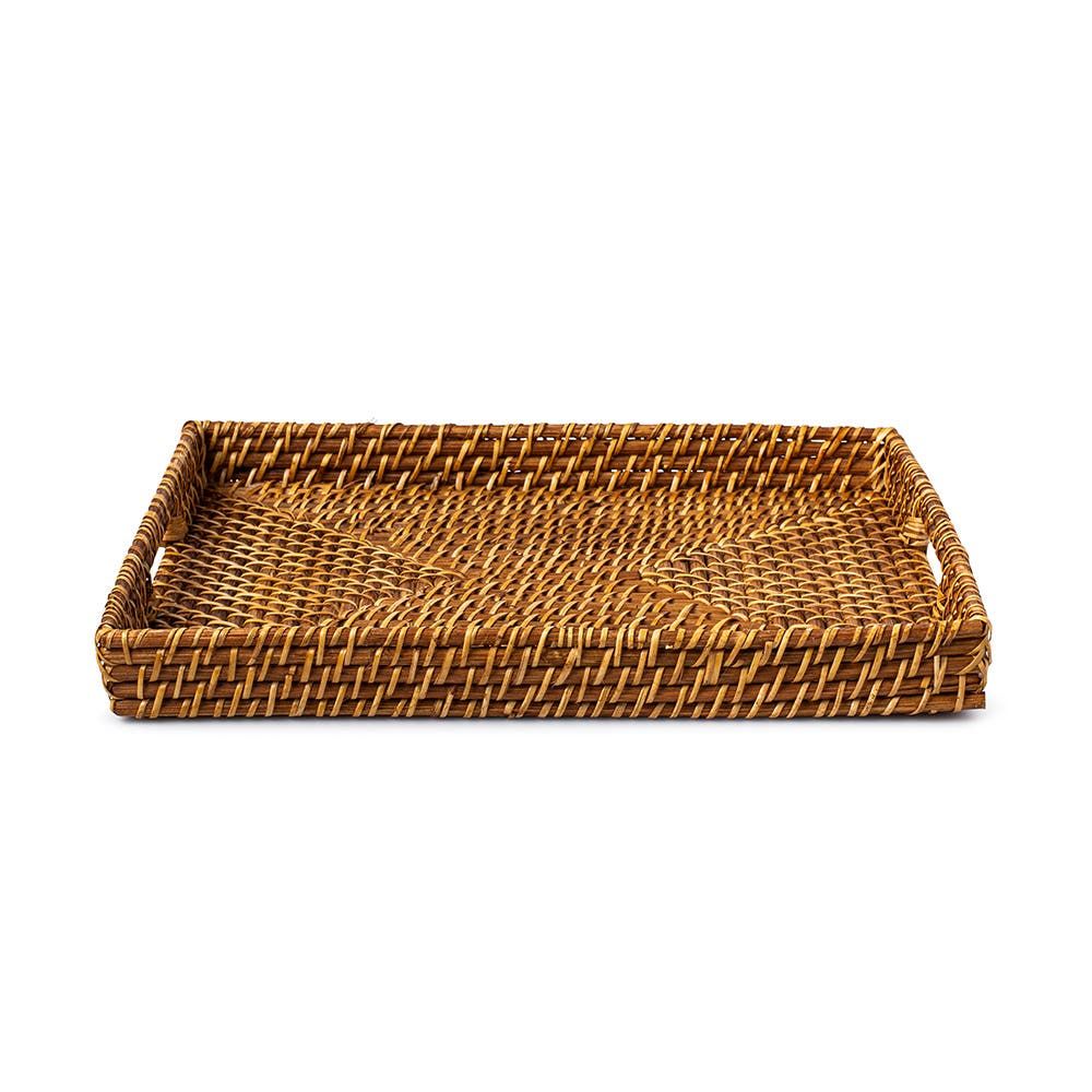 Martha Stewart Seawell Rattan Serving Tray (Natural)