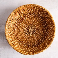Martha Stewart Seawell Rattan Bread Basket Round (Natural)