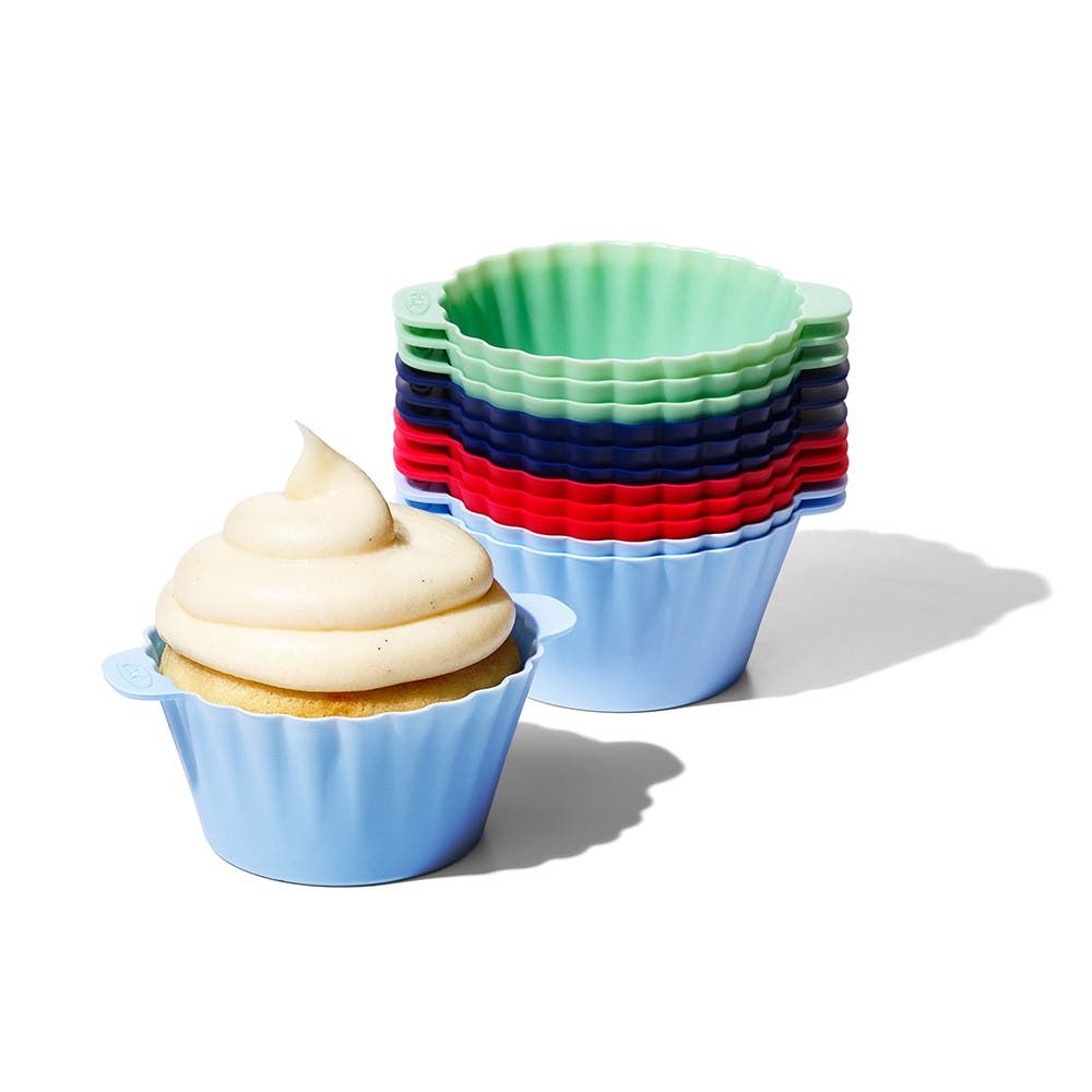 OXO Good Grips Bake Silicone Baking Cup - Set of 12 (Multi Colour)