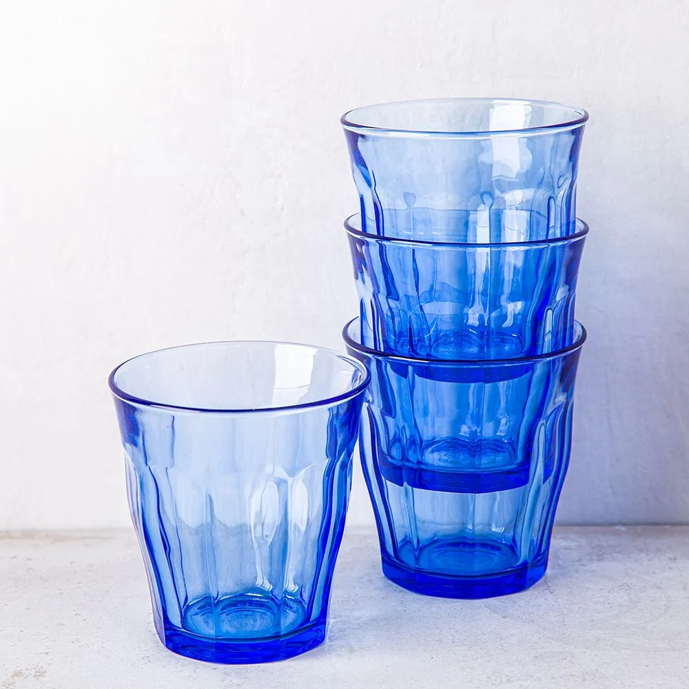 Svarende til præmie labyrint Kitchen Stuff Plus Inc. Duralex Picardie Premium Tempered Drinking Glass -  Set/4 (310ml, Blue) | Bramalea City Centre