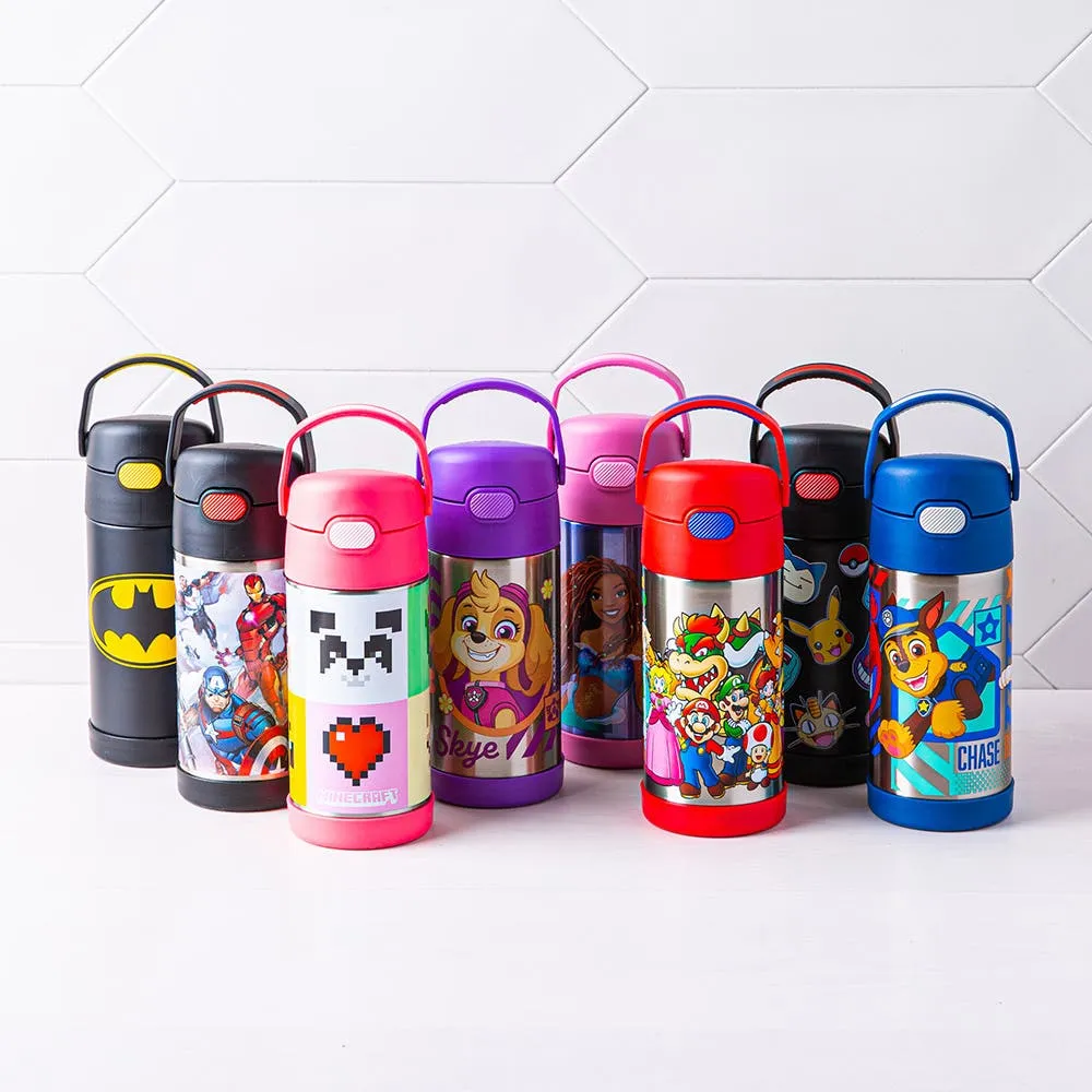  THERMOS FUNTAINER 12 Ounce Stainless Steel Vacuum Insulated  Kids Straw Bottle, Pokemon: Home & Kitchen