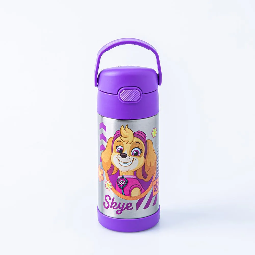  THERMOS FUNTAINER 12 Ounce Stainless Steel Vacuum Insulated Kids  Straw Bottle, Paw Patrol: Home & Kitchen