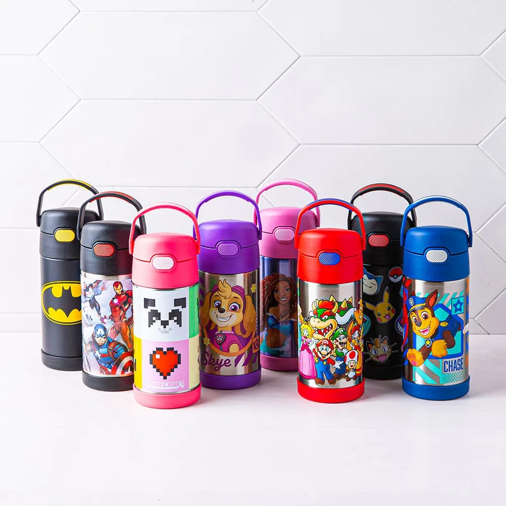 Paw Patrol 12oz Water Bottle Insulated Stainless Steel Kid's Funtainer Flip  Top