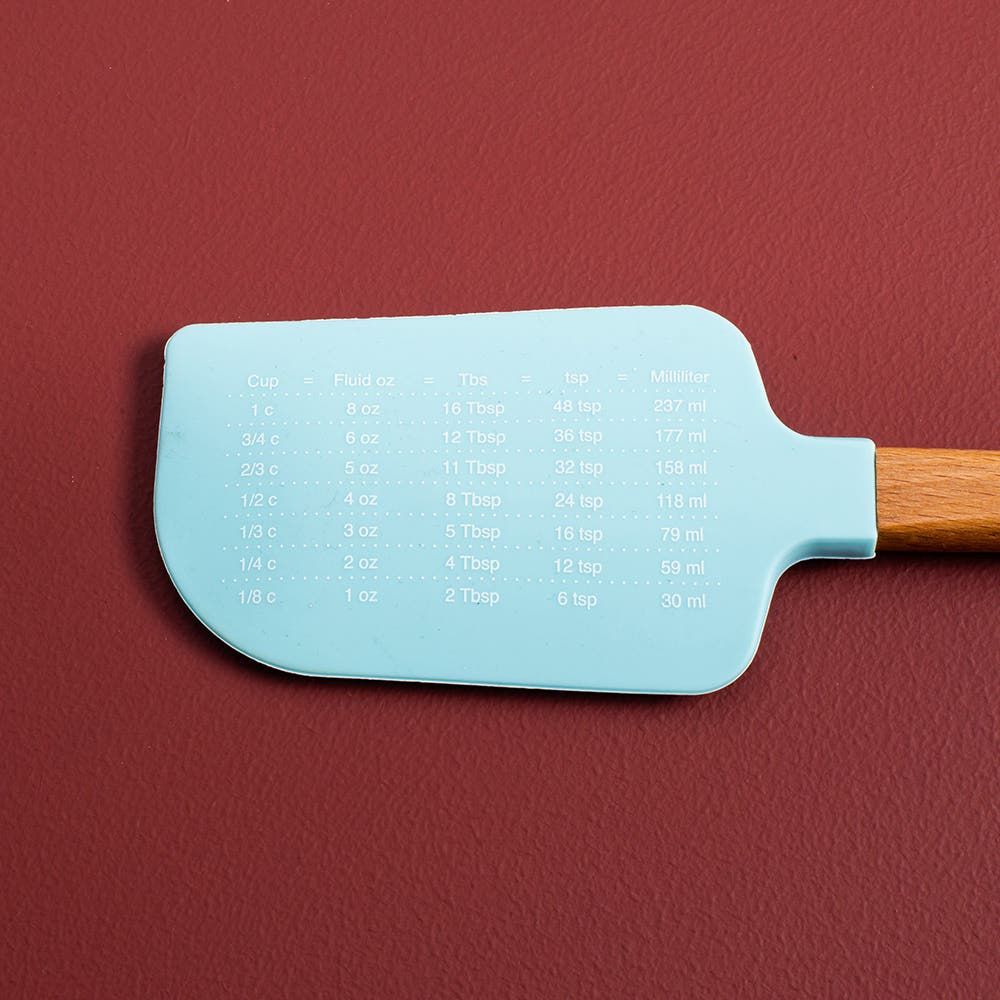 KSP Christmas Cook 'Snowflake' Silicone Spatula with Wood Handle