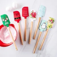 KSP Christmas Cook 'Snowflake' Silicone Spatula with Wood Handle