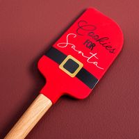 KSP Christmas Cook 'Santa' Silicone Spatula with Wood Handle