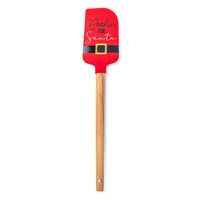 KSP Christmas Cook 'Santa' Silicone Spatula with Wood Handle