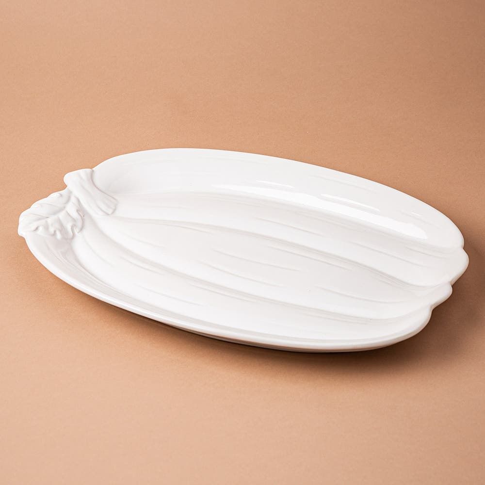 KSP Tuscana Harvest Pumpkin Platter (White)