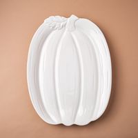 KSP Tuscana Harvest Pumpkin Platter (White)