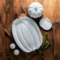 KSP Tuscana Harvest Pumpkin Platter (White)