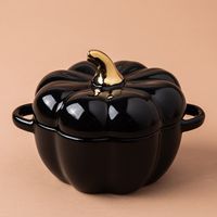 KSP Tuscana Harvest Pumpkin Bowl with Lid (Black)