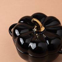 KSP Tuscana Harvest Pumpkin Bowl with Lid (Black)