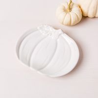 KSP Tuscana Harvest Pumpkin Side Plate (White)