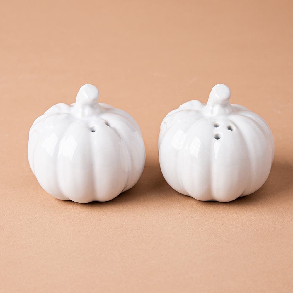 KSP Tuscana Harvest Pumpkin Salt & Pepper (White)