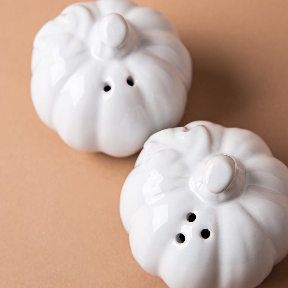 KSP Tuscana Harvest Pumpkin Salt & Pepper (White)