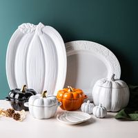 KSP Tuscana Embossed Serving Platter (White)