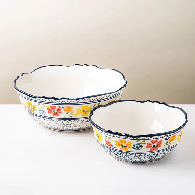 Kitchen Stuff Plus Inc. Gibson Elite Luxembourg Collection Stoneware  Serving Bowl - Set of 2