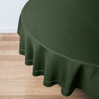 Harman Hemstitch Polyester Tablecloth 70" Round (Forest Green)