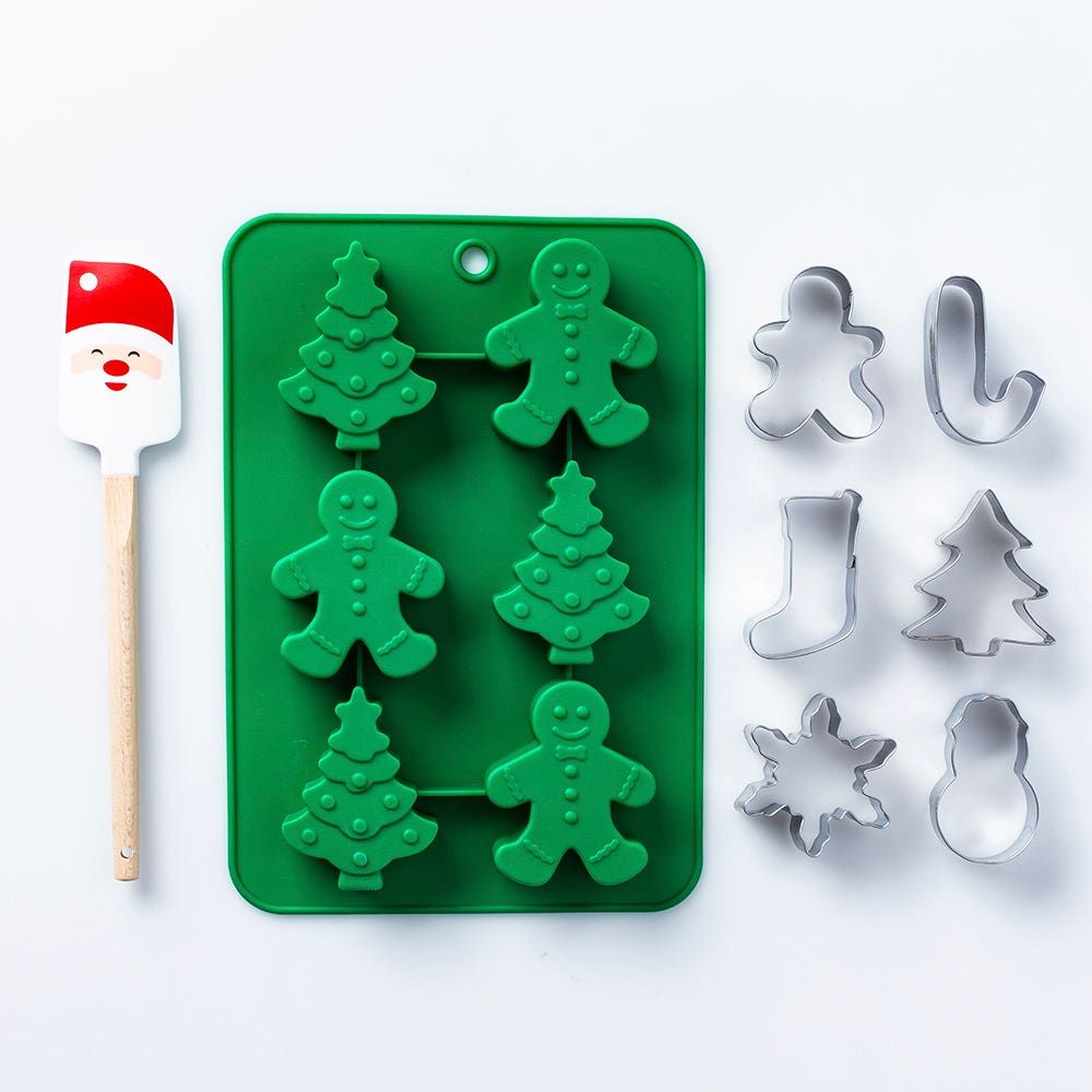 KSP Christmas Cook Silicone Baking Set - Set of 8