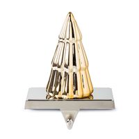 KSP Christmas Mantel 'Tree' Ceramic Stocking Holder (Gold)