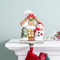 KSP Christmas Mantel 'Snowman' LED Stocking Holder