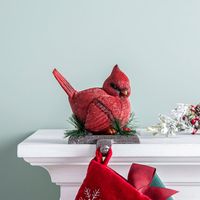 KSP Christmas Mantel 'Cardinal' Stocking Holder