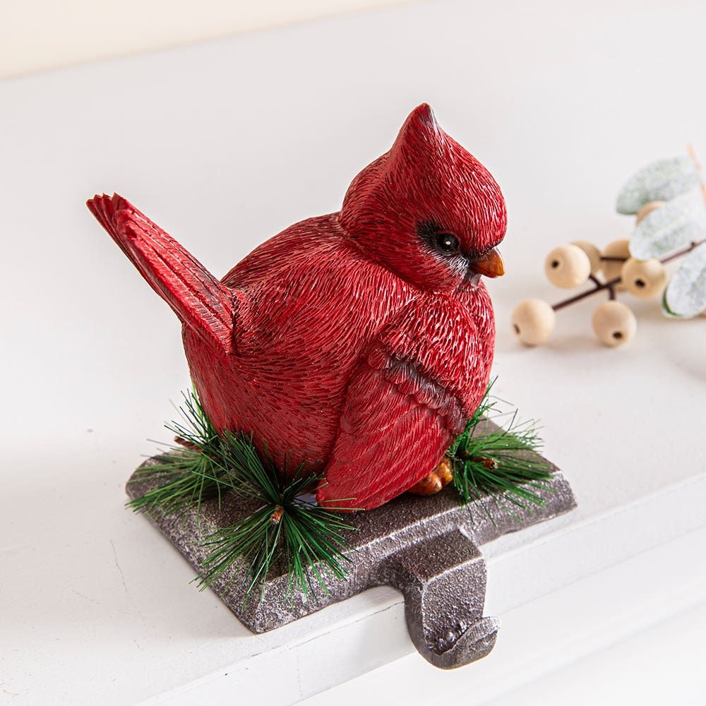 KSP Christmas Mantel 'Cardinal' Stocking Holder