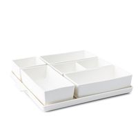 KSP Modular 'Square' Porcelain Entertainment Pack - Set of 6 (White)