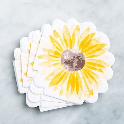 Harman 3-Ply 'Sunflower' Paper Napkin Shaped (Yellow)