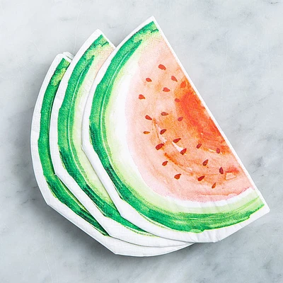 Harman 3-Ply 'Watermelon' Paper Napkin Shaped (Pink)