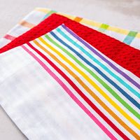 Harman Combo 'Rainbow' Cotton Kitchen Towel - Set of 3 (Multi Colour)