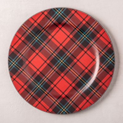 KSP Everyday 'Plaid' Charger Plate Printed