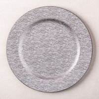 KSP Everyday 'Trellis' Charger Plate Textured (Silver)