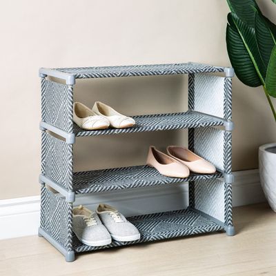 KSP Chevron Fabric Shoe Rack 4 Level