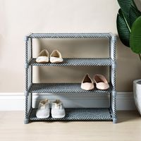 KSP Chevron Fabric Shoe Rack 4 Level