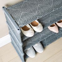 KSP Chevron Fabric Shoe Rack 4 Level