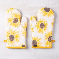 Harman Gourmet 'Sunflower' Cotton Oven Mitt - Set of 2 (Multi Colour)