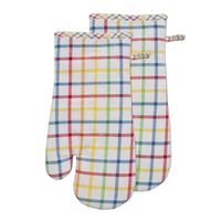 Harman Gourmet 'Catalina Check' Cotton Oven Mitt S/2 (Multi Colour)