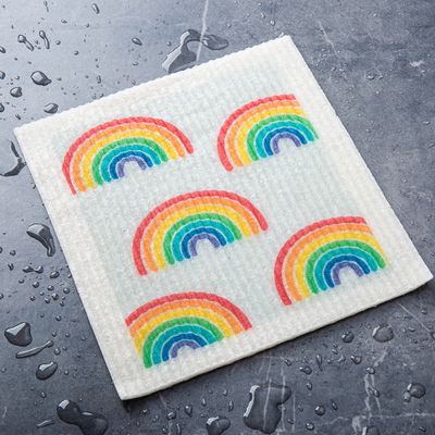 Harman Eco Friendly 'Rainbow' Reusable Sponge Cloth (Multi Colour)